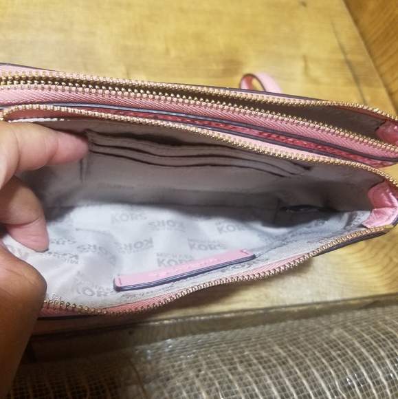 Pink Floral Michael Kors Wristlet - Picture 5 of 6